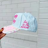 “It’s a Very Good Day” Light Blue Polka Dot Trucker Hat - The Pink Pineapple 850