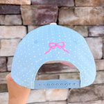 “It’s a Very Good Day” Light Blue Polka Dot Trucker Hat - The Pink Pineapple 850