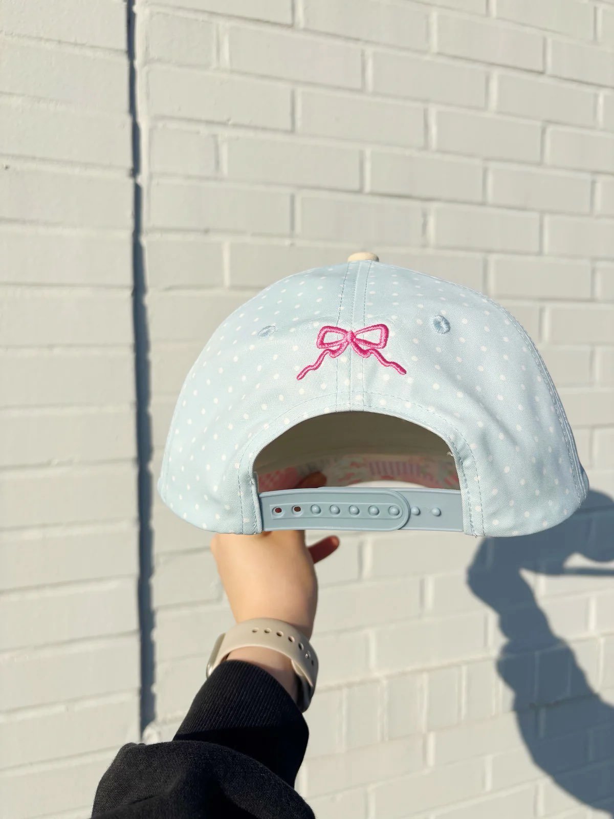 “It’s a Very Good Day” Light Blue Polka Dot Trucker Hat - The Pink Pineapple 850