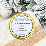 It's A Wonderful Life Tin Candle - The Pink Pineapple 850