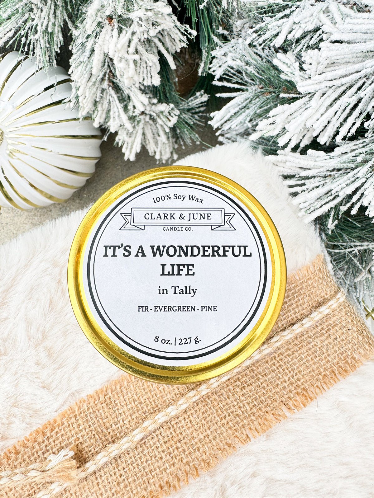 It's A Wonderful Life Tin Candle - The Pink Pineapple 850