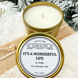 It's A Wonderful Life Tin Candle - The Pink Pineapple 850