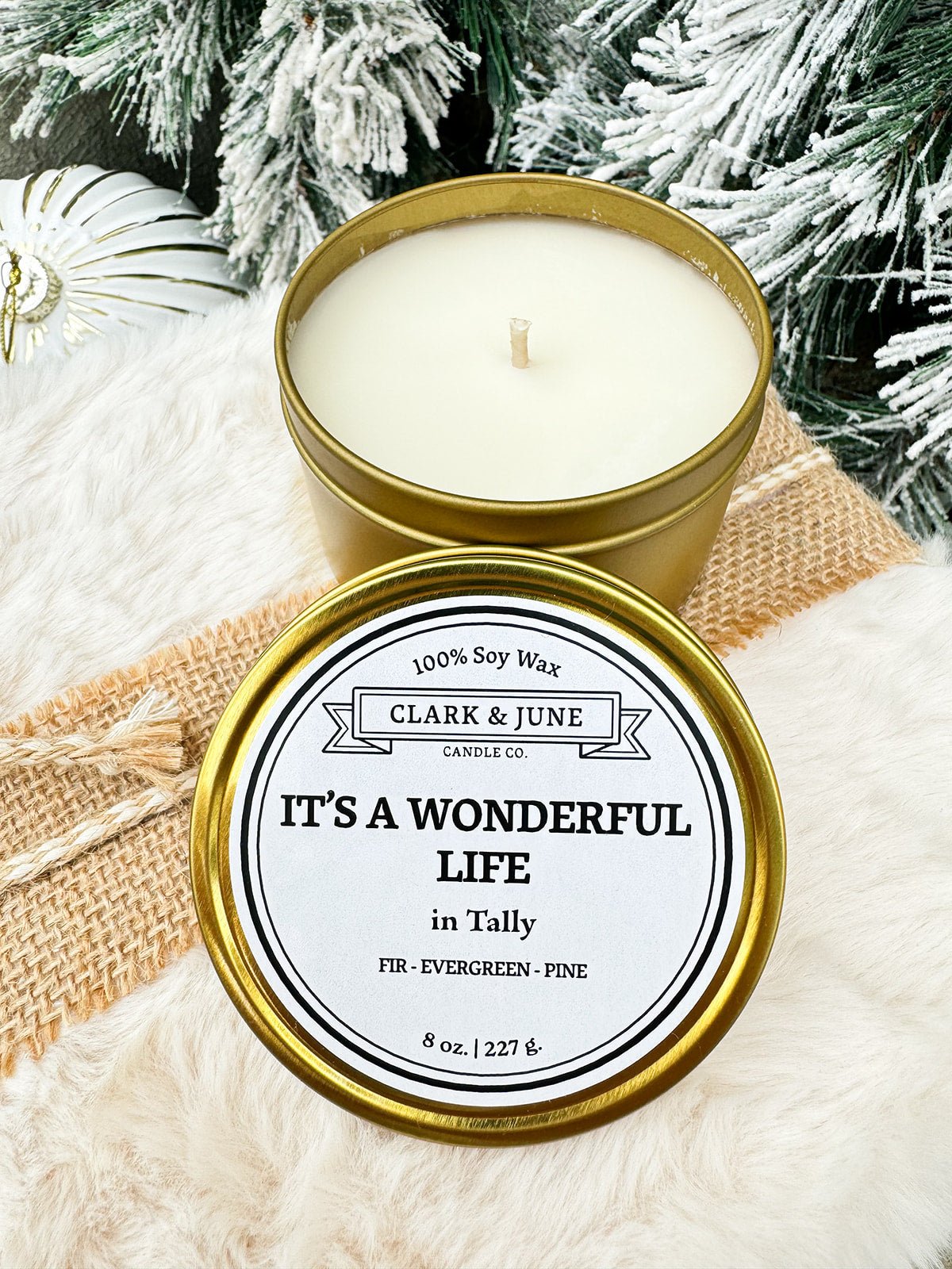 It's A Wonderful Life Tin Candle - The Pink Pineapple 850