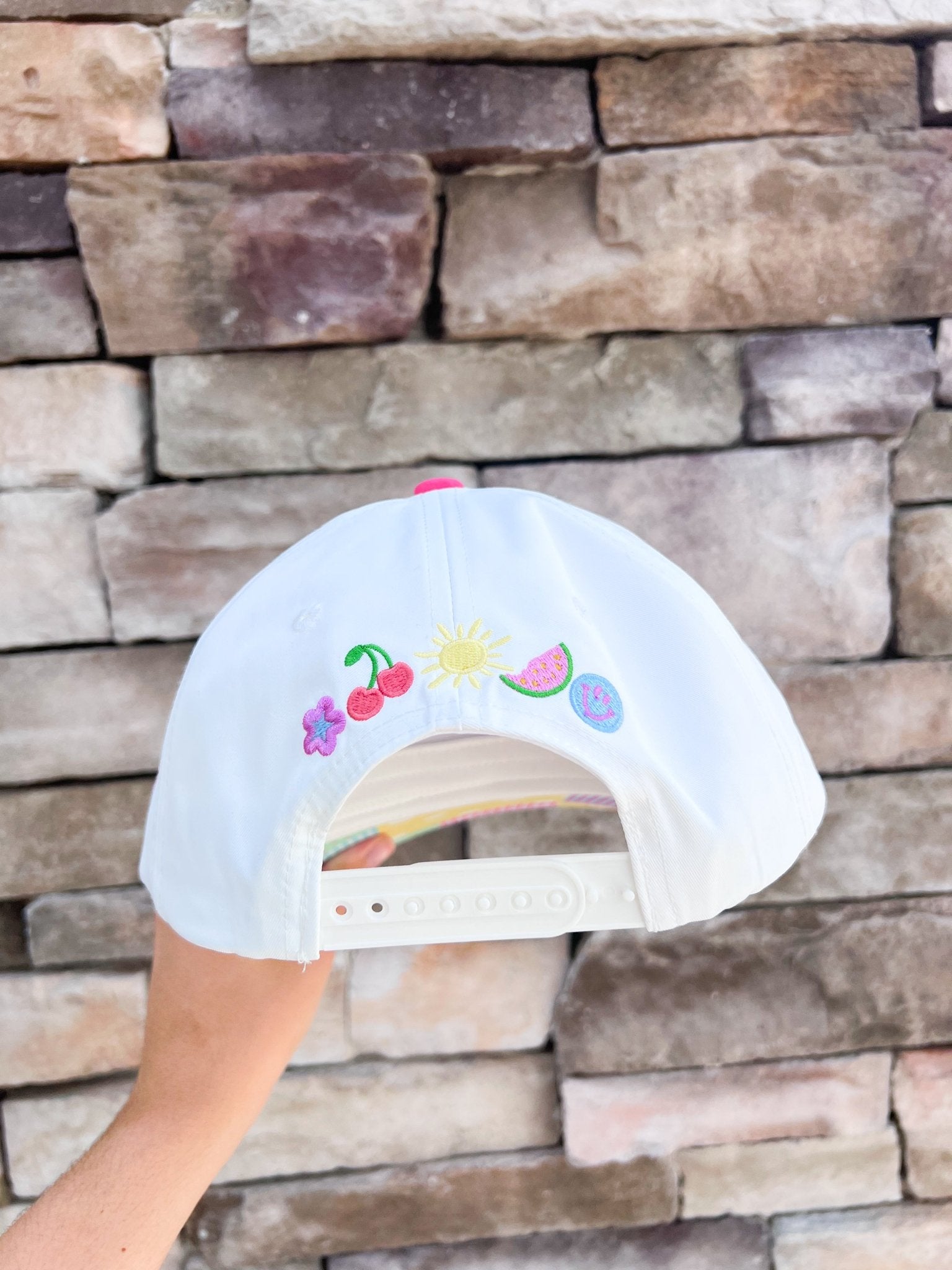 I’ve Got Sunshine Patchwork Snapback Hat - The Pink Pineapple 850
