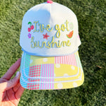 I’ve Got Sunshine Patchwork Snapback Hat - The Pink Pineapple 850