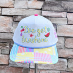 I’ve Got Sunshine Patchwork Snapback Hat - The Pink Pineapple 850