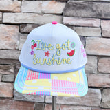 I’ve Got Sunshine Patchwork Snapback Hat - The Pink Pineapple 850
