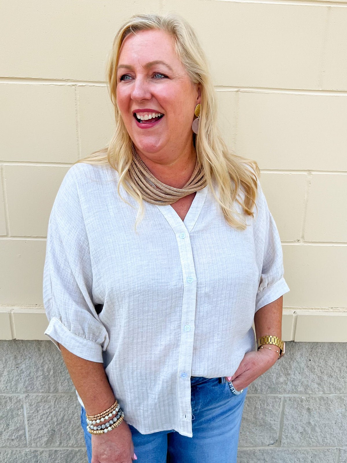 Ivory Drift Blouse - The Pink Pineapple 850