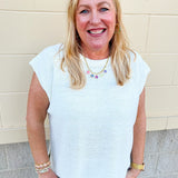 Ivory Drift Knit Sweater - The Pink Pineapple 850