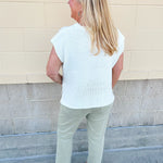 Ivory Drift Knit Sweater - The Pink Pineapple 850