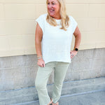 Ivory Drift Knit Sweater - The Pink Pineapple 850