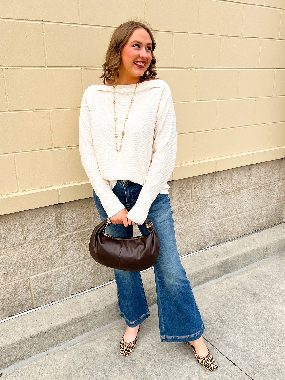 Ivory Ease Knit Top - The Pink Pineapple 850