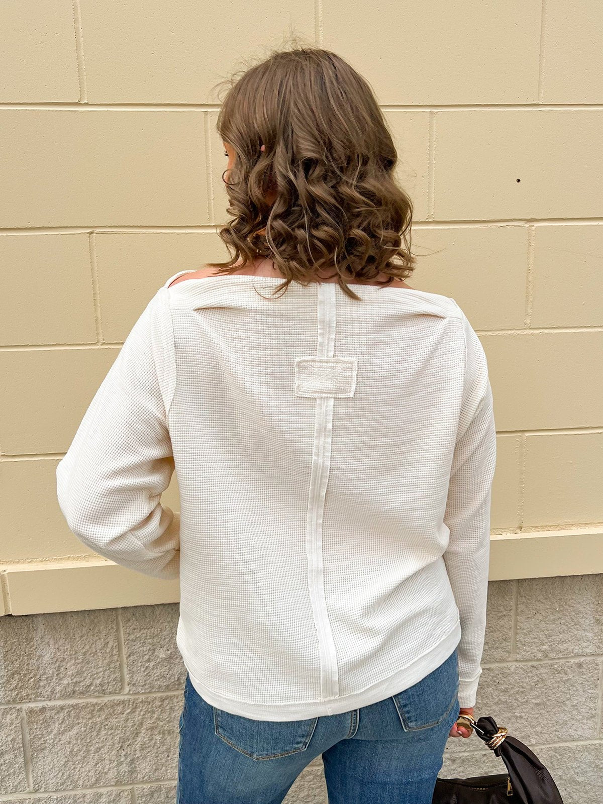 Ivory Ease Knit Top - The Pink Pineapple 850