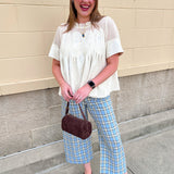 Ivory Lace Muse Blouse - The Pink Pineapple 850