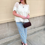 Ivory Lace Muse Blouse - The Pink Pineapple 850