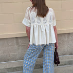 Ivory Lace Muse Blouse - The Pink Pineapple 850