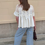 Ivory Lace Muse Blouse - The Pink Pineapple 850
