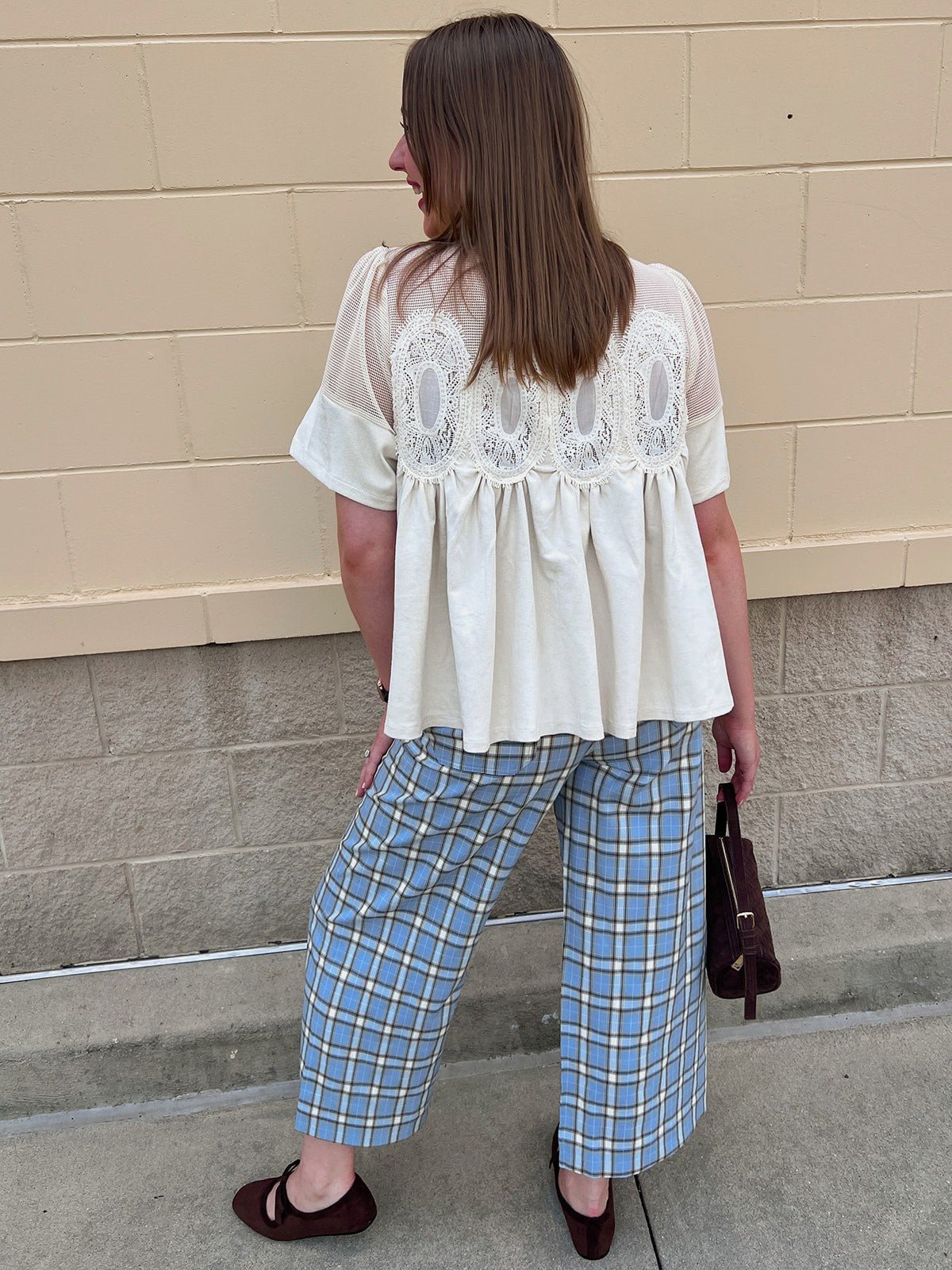 Ivory Lace Muse Blouse - The Pink Pineapple 850