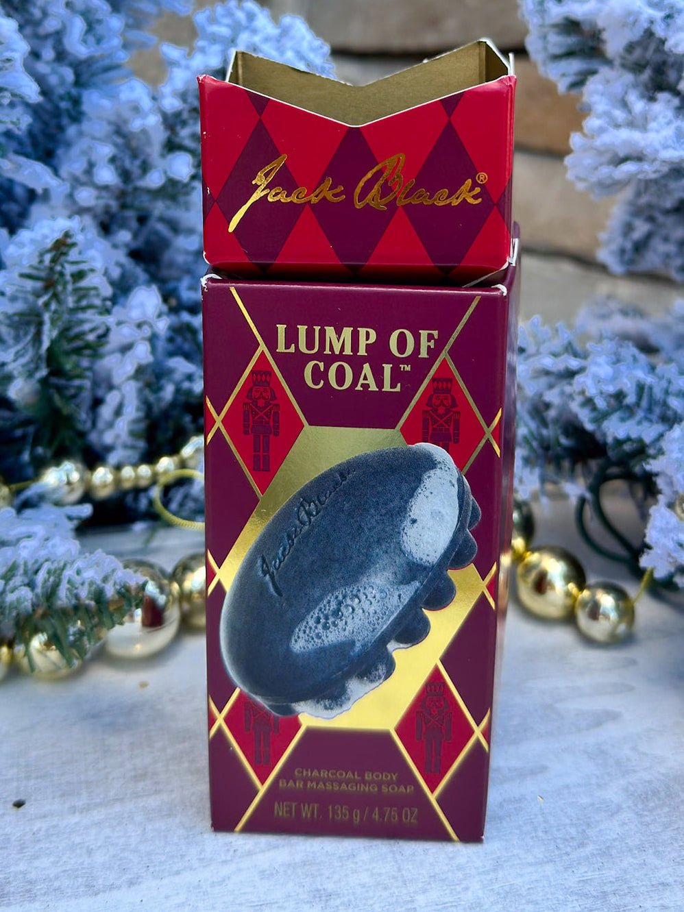 [Jack Black] Lump of Coal Body Bar Massaging Soap - The Pink Pineapple 850