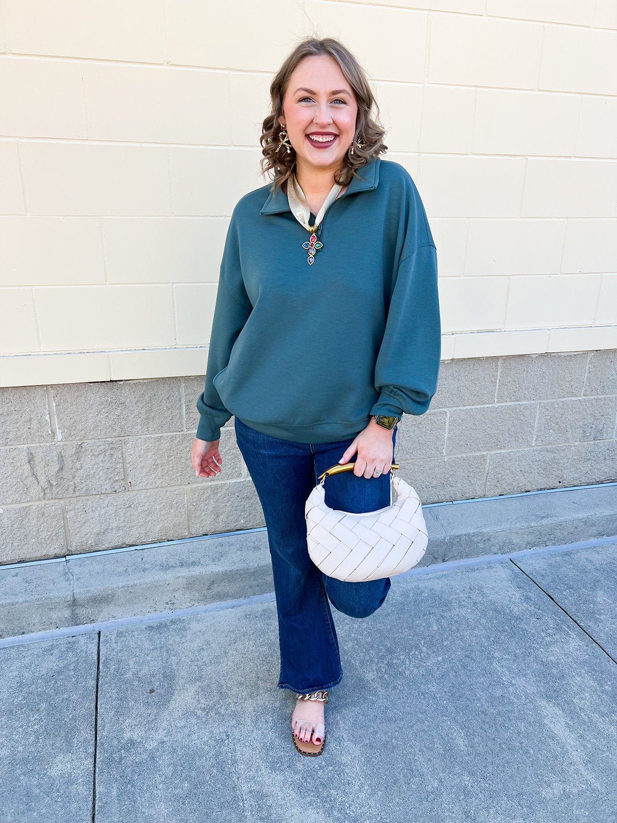 Jade Canyon Half - Zip - The Pink Pineapple 850