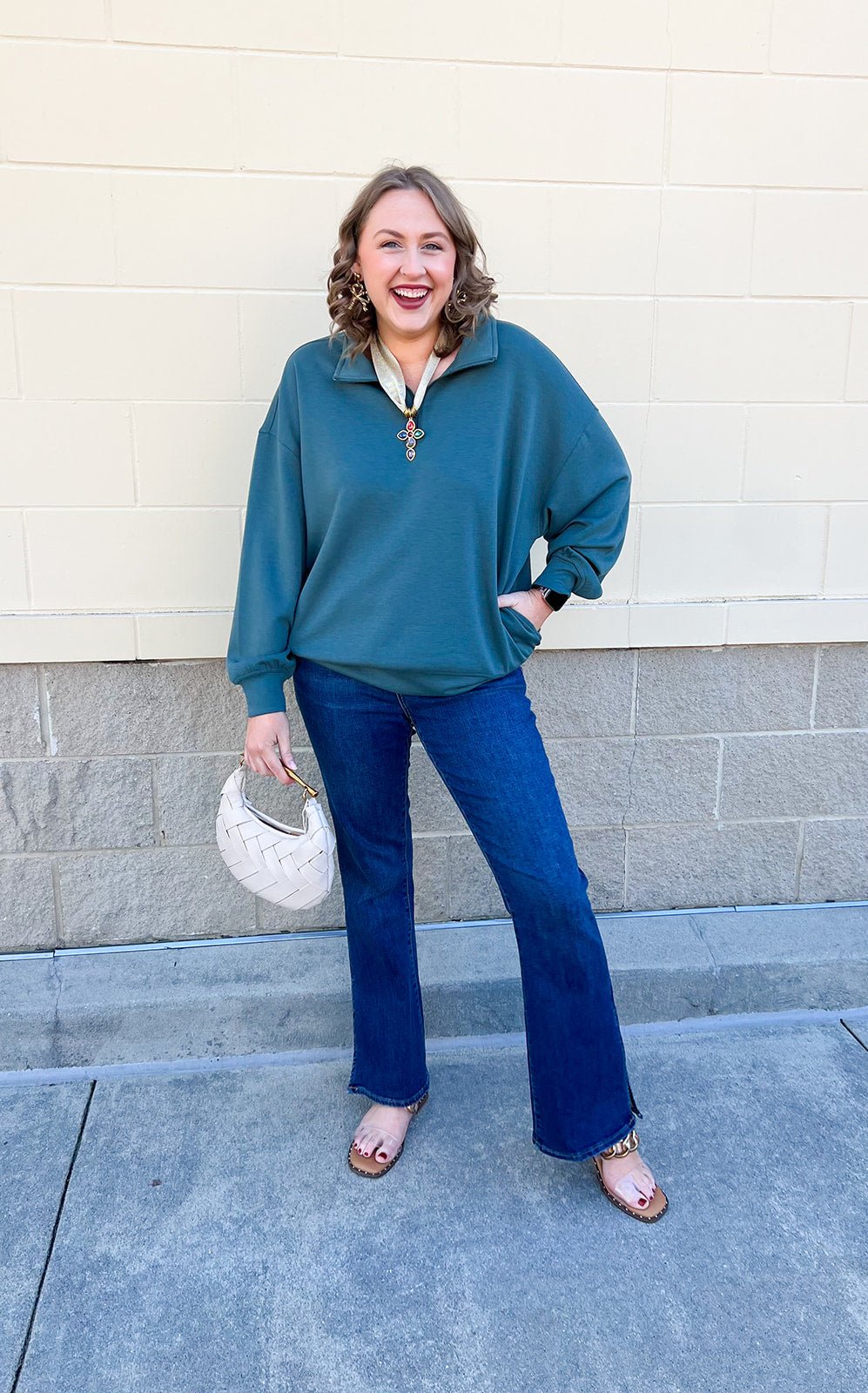 Jade Canyon Half - Zip - The Pink Pineapple 850