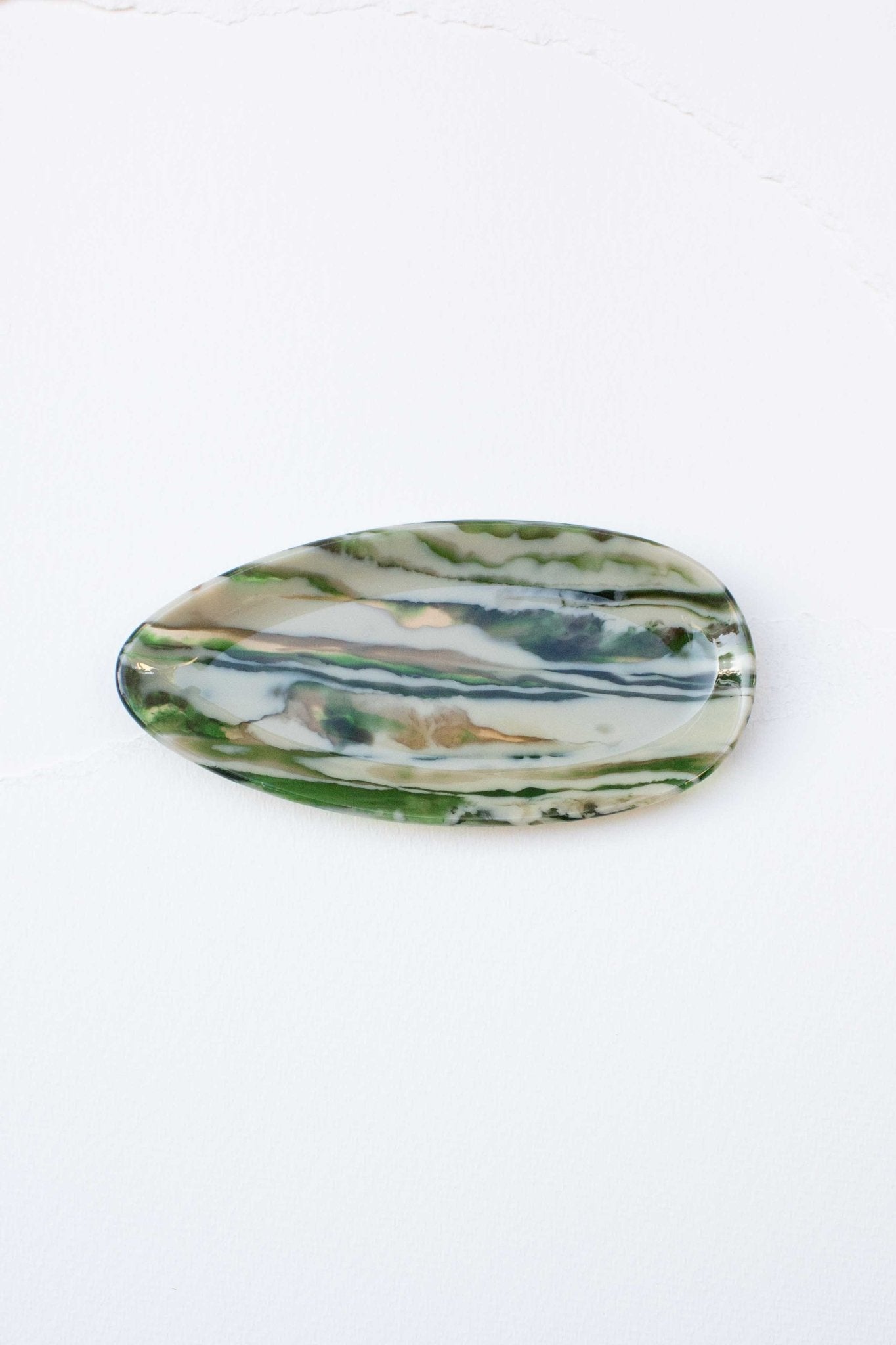 Jade Marble Oval Dice Catchall - The Pink Pineapple 850