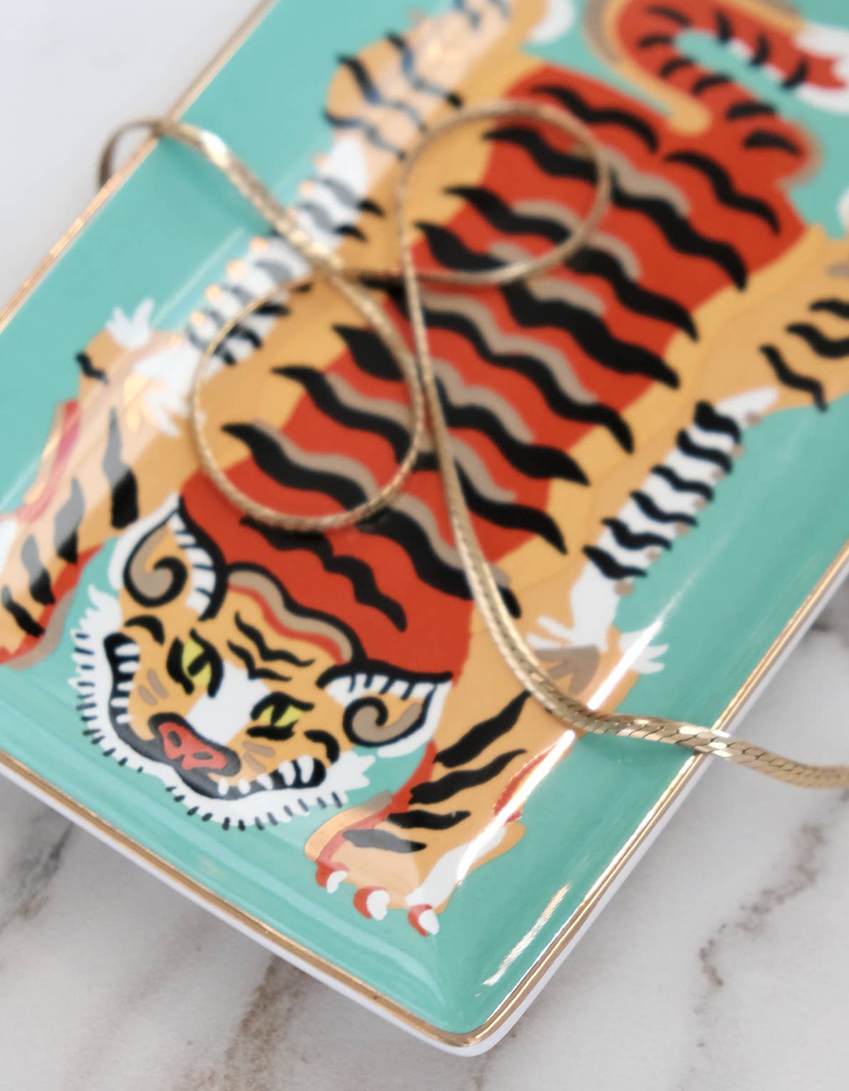 Jade Tiger Dice Trinket Tray - The Pink Pineapple 850