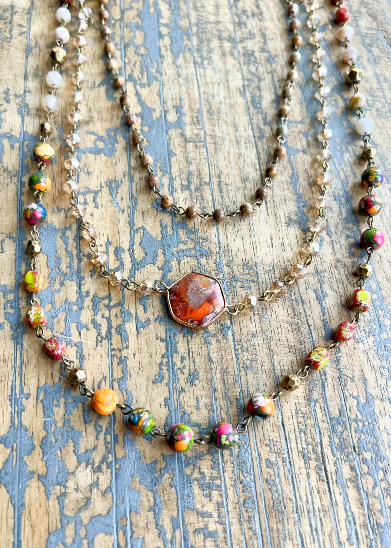 Janet Necklace Orange - The Pink Pineapple 850