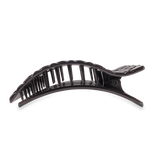 [Teleties] Flat Rectangle Hair Clip | Large | Jet Black Quilted