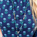 Joy Stone Necklace in Blue - The Pink Pineapple 850