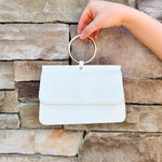 [Joy Susan] Aria Ring Bag in White - The Pink Pineapple 850