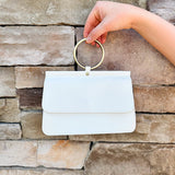 [Joy Susan] Aria Ring Bag in White - The Pink Pineapple 850