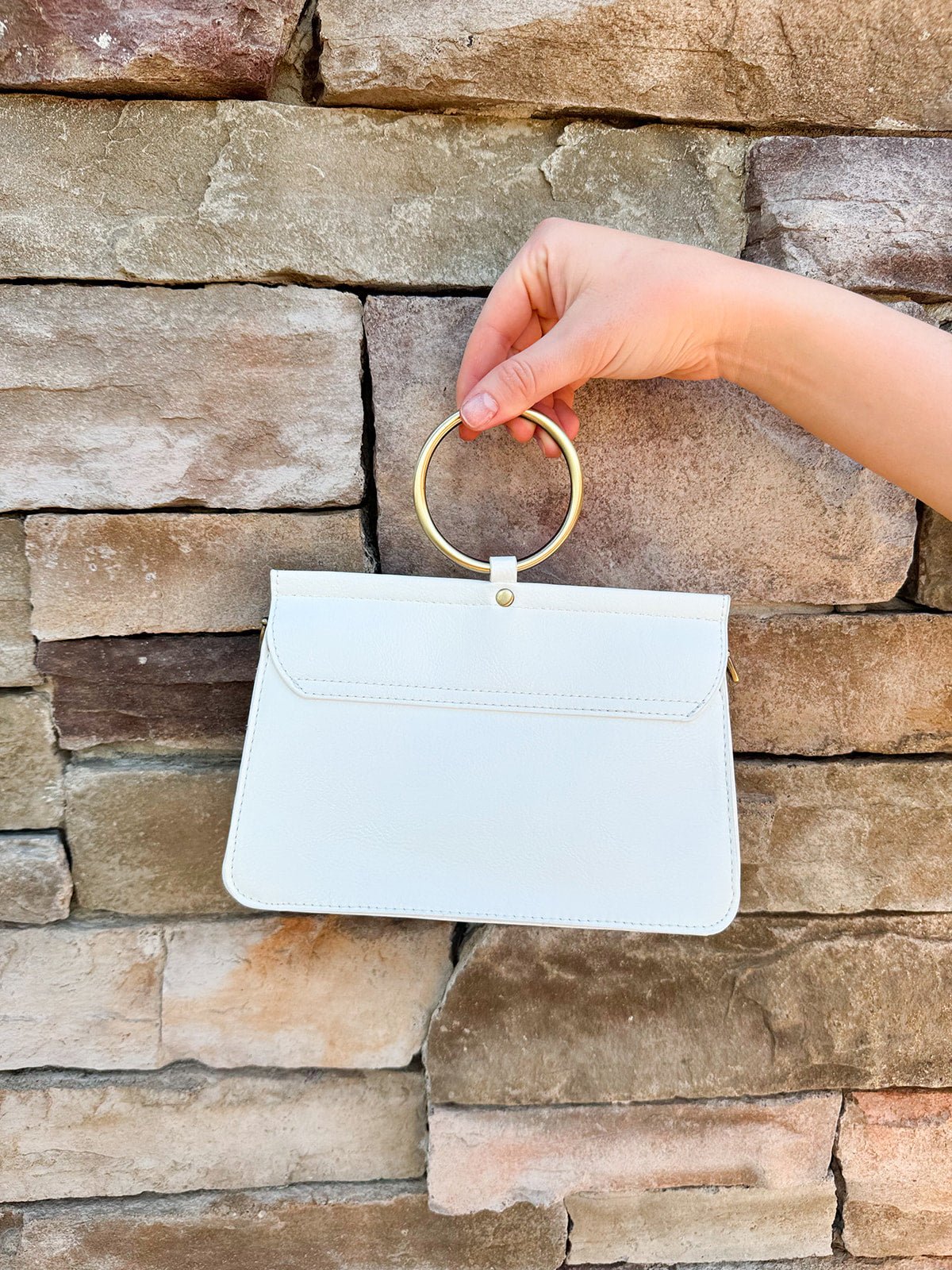 [Joy Susan] Aria Ring Bag in White - The Pink Pineapple 850