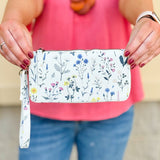 [Joy Susan] Chloe Printed Zip Around Wallet Wristlet - The Pink Pineapple 850