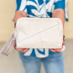 [Joy Susan] Gigi Crossbody Bag with Woven Wrist Strap in Cotton - The Pink Pineapple 850