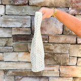 [Joy Susan] Rio Faux Cane Cutout Handle Tote Bag - The Pink Pineapple 850