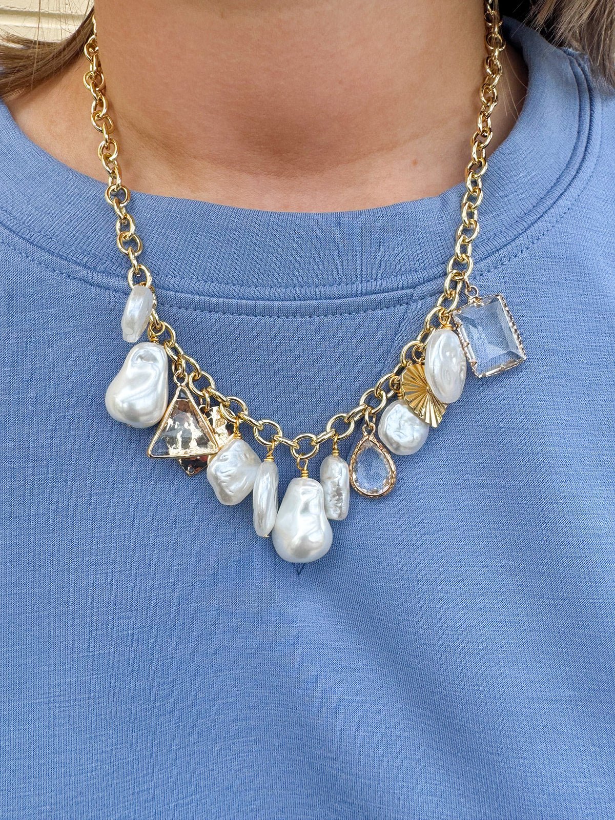 Joyful 16k Gold Filled Chain Charm Necklace - The Pink Pineapple 850