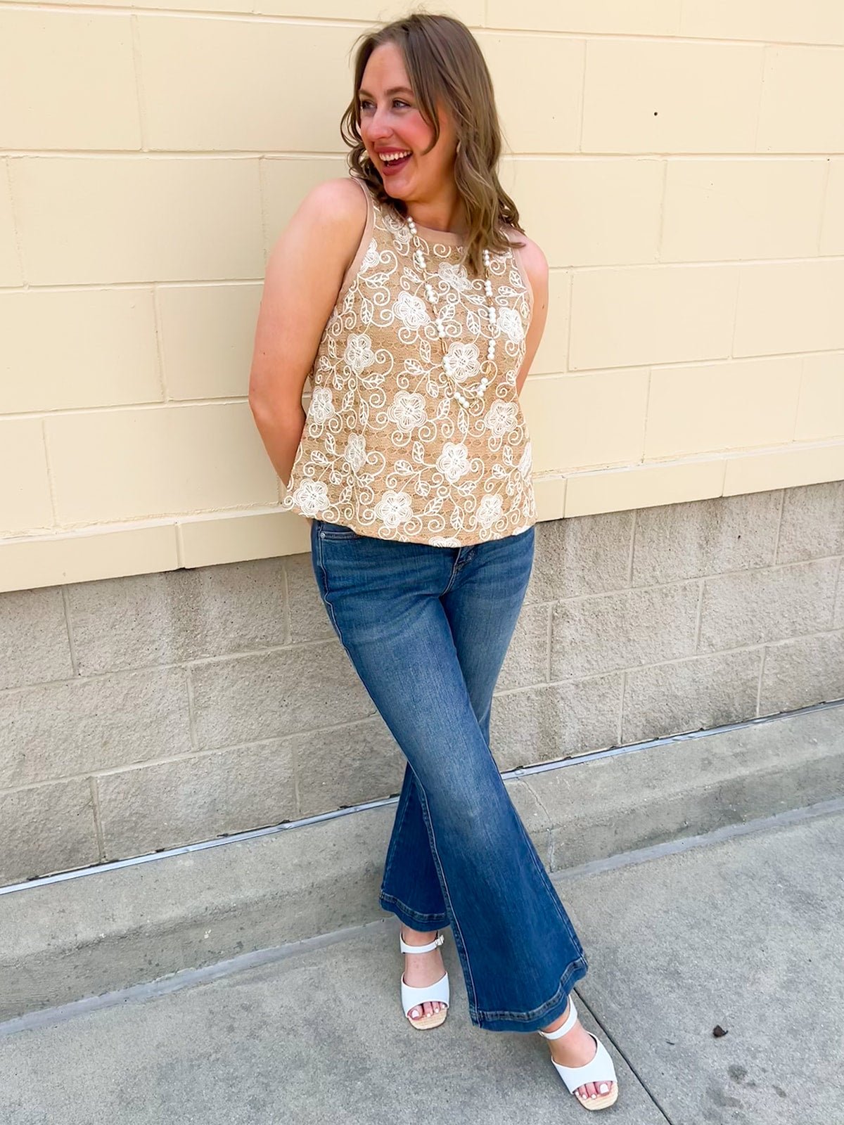 [Judy Blue] Bella High Waisted Petite Flare Tummy Control Jeans - The Pink Pineapple 850
