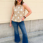 [Judy Blue] Bella High Waisted Petite Flare Tummy Control Jeans - The Pink Pineapple 850