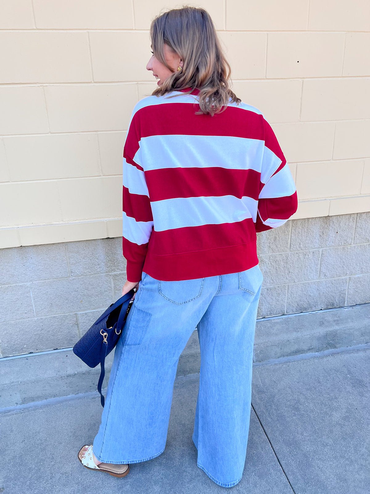 [Judy Blue] Coastal Ease Tie Waist Wide Leg Jeans - The Pink Pineapple 850