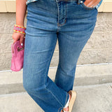 [Judy Blue] Darling Daydream Petite High Rise Jeans - The Pink Pineapple 850