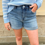 [Judy Blue] Easy Confidence High Rise Shorts - The Pink Pineapple 850