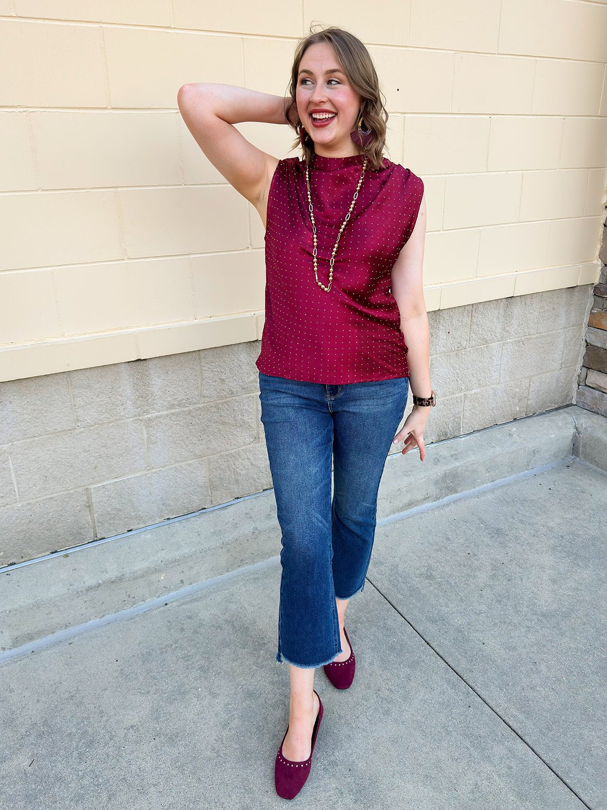 [Judy Blue] High Rise Dark Wash Kick Flare Jeans - The Pink Pineapple 850