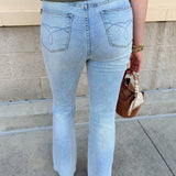 [Judy Blue] Sunlit Sculpt Tummy Control Bootcut Jeans - The Pink Pineapple 850