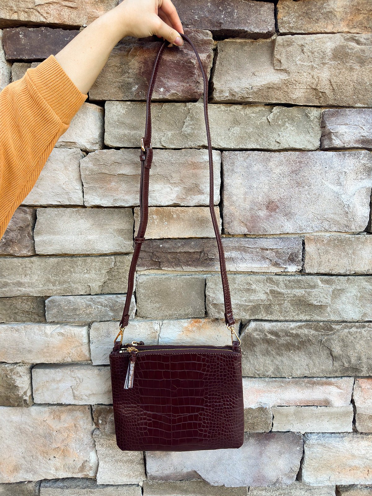 Judy Crossbody in Chocolate - The Pink Pineapple 850