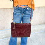 Judy Crossbody in Chocolate - The Pink Pineapple 850