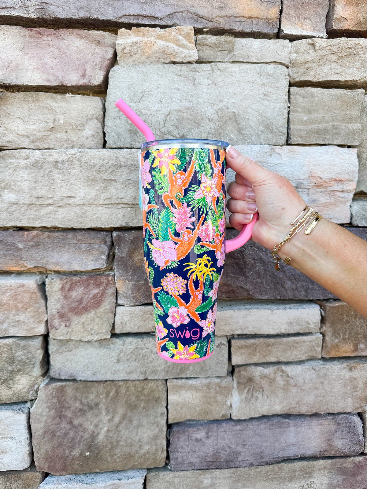 Jungle Gym Mega Mug (40oz) - The Pink Pineapple 850