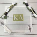 Kappa Delta 3x2 Needlepoint Kit - The Pink Pineapple 850
