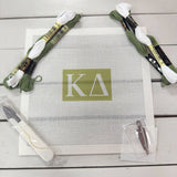 Kappa Delta 3x2 Needlepoint Kit - The Pink Pineapple 850