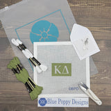 Kappa Delta 3x2 Needlepoint Kit - The Pink Pineapple 850